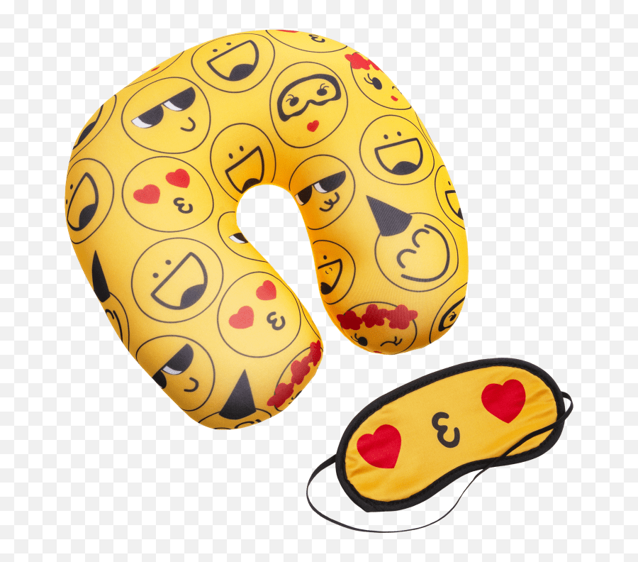 Emoji 2 - Emoji Travel Pillow Eye Mask Set,Pillow Emoji