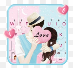 Romantic Couple Love Keyboard Theme - Wallpaper Emoji