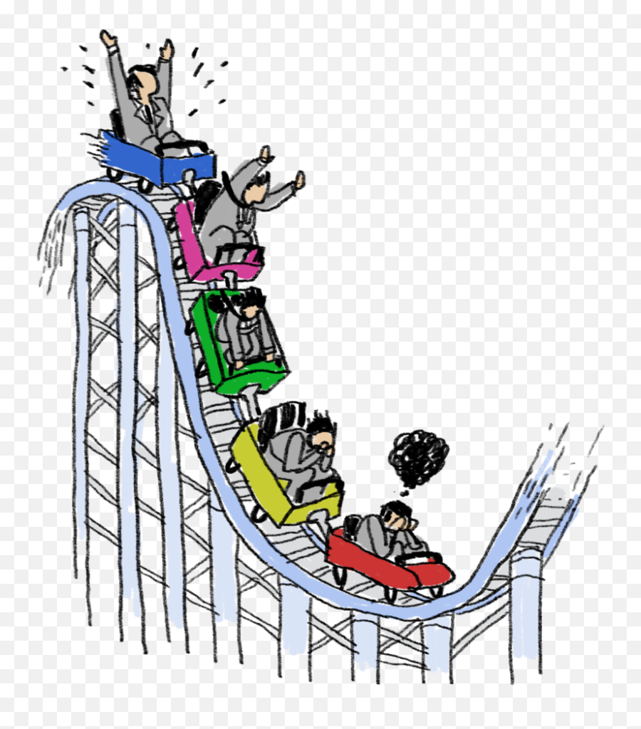 Rollercoaster Clipart Life Experience - Small Roller Coaster Cartoon Emoji,Roller Coaster Emoji