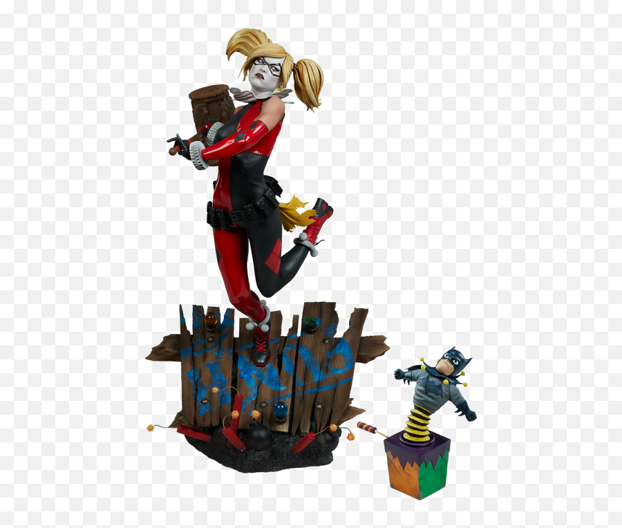 Pin - Batman Harley Quinn Hell On Wheels Premium Format Statue Emoji,Harley Quinn Emoji