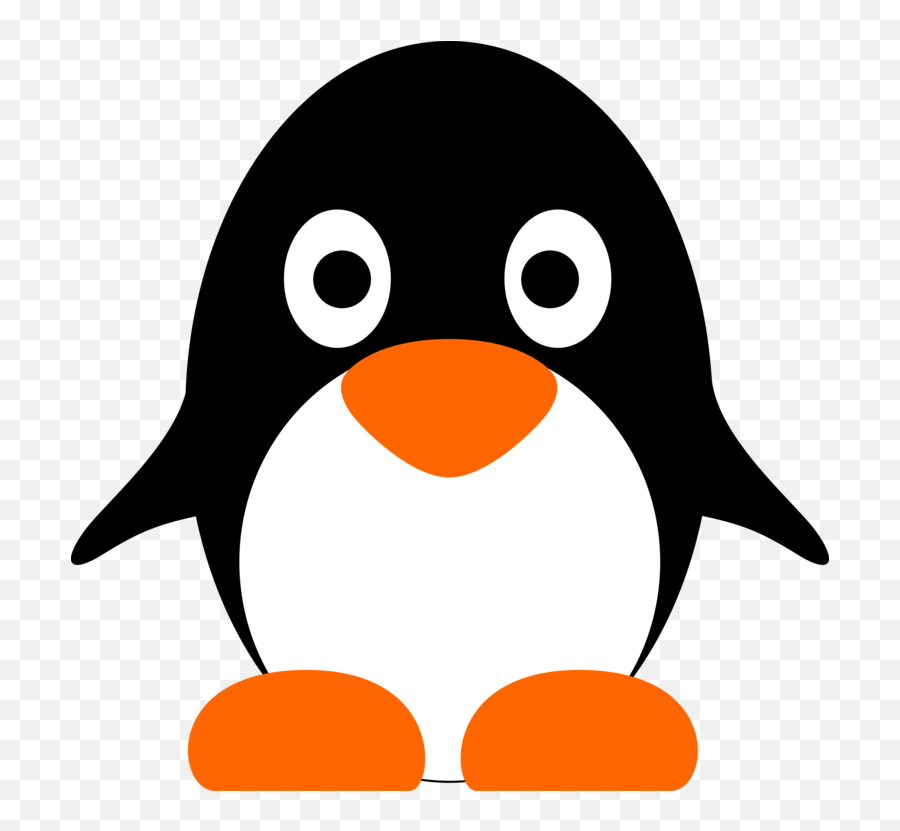 Flightless Bird Bird Nose Png Clipart - Penguin Clipart Simple Emoji,Bird Emoticon