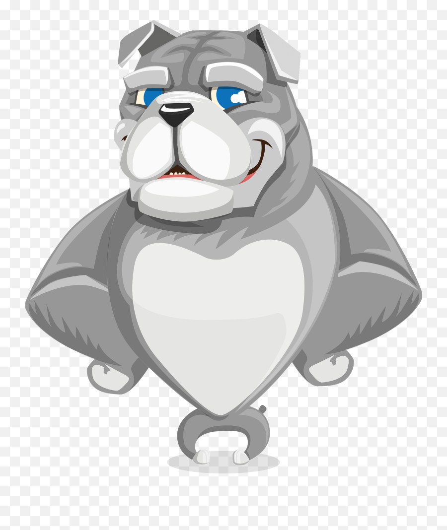 Muscle Bulldog Clipart Free Download Transparent Png - Bulldog Emoji,Black Muscle Emoji