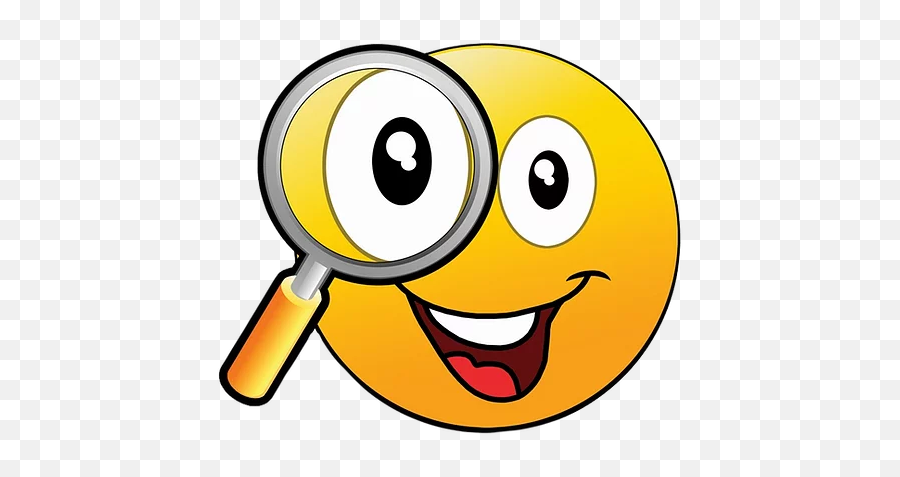 Scavenger Hunt - Magnifying Glass Clipart Emoji,Hunting Emoticon