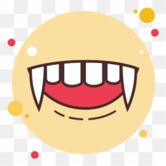 Demon Mouth Icon - Calm App Aesthetic Emoji