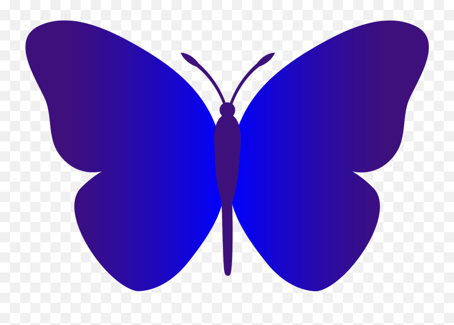 Blue Butterfly Clip Art - Clipartsco Butterfly Silhouette Emoji,Blue Butterfly Emoji