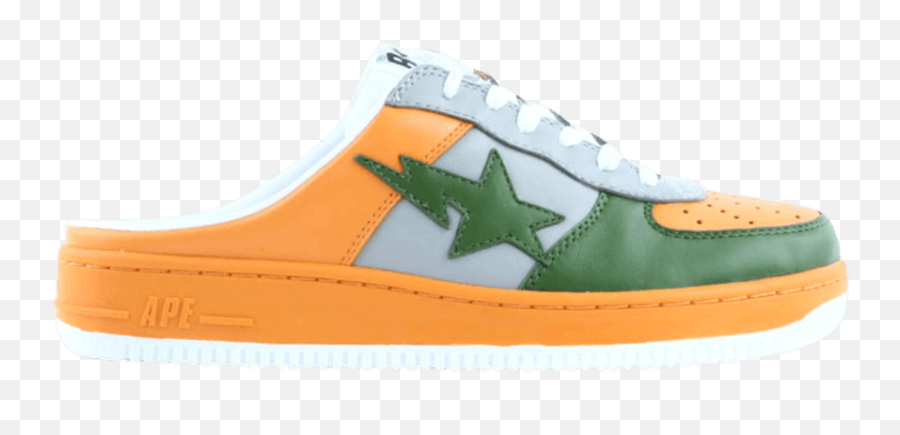 Bapesta Slip - On Fs030 Low U0027orange Greenu0027 A Bathing Ape Plimsoll Emoji,Twd Emoji