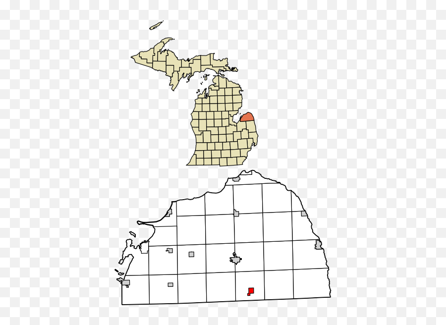 Huron County Michigan Incorporated And Unincorporated - Standish On Michigan County Map Emoji,Sh Emoji
