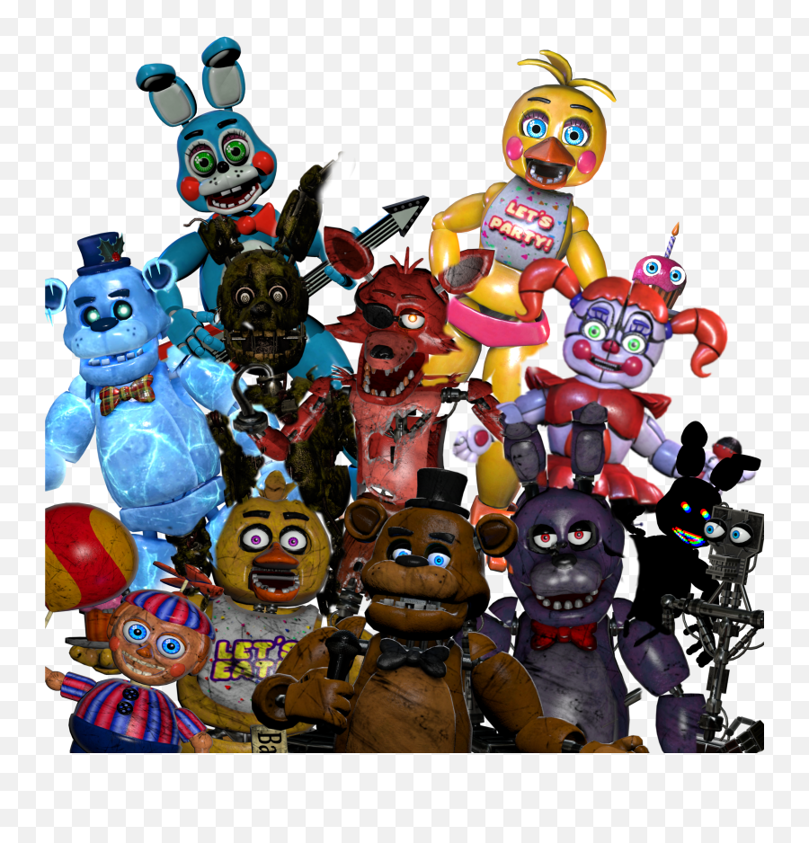 Fnaf The Fnaf Five Sticker By Pjk2007 Emoji,Fnaf Emojis