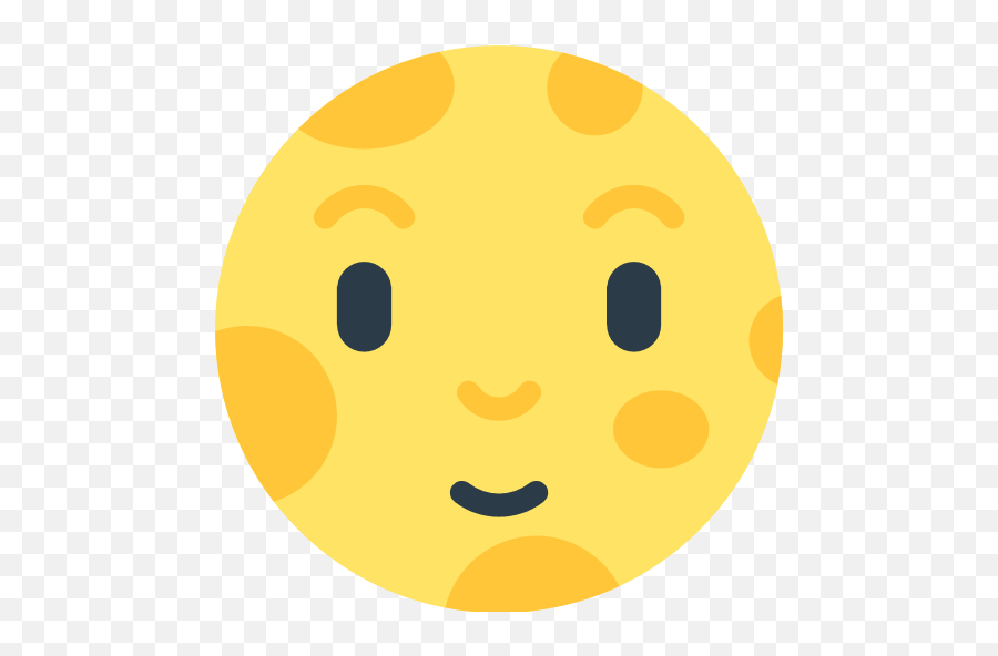 Full Moon With Face Emoji For Facebook - Emoji Surprins Png,Full Emoji