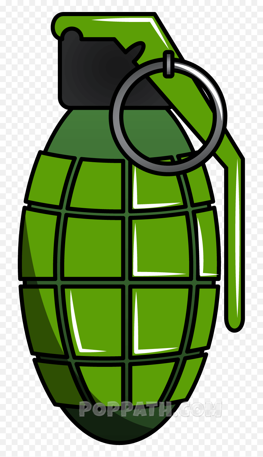 How To Draw A Grenade - Transparent Bomb Clip Art Free Emoji,Grenade Emoji