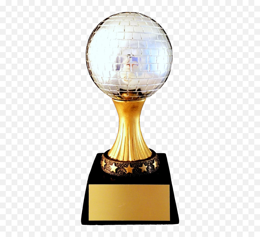 Mirror Ball Resin Trophy - Mirror Ball Resin Emoji,Disco Ball Emoji