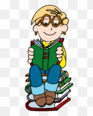Girl Reading Book Clip Art - Png Clipart Transparent Emoji