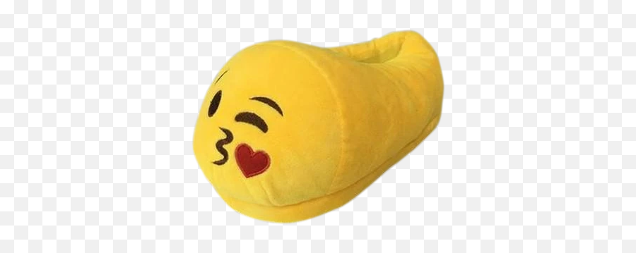 Kissing Face Emoji Slippers - Stuffed Toy,Emoji Slippers