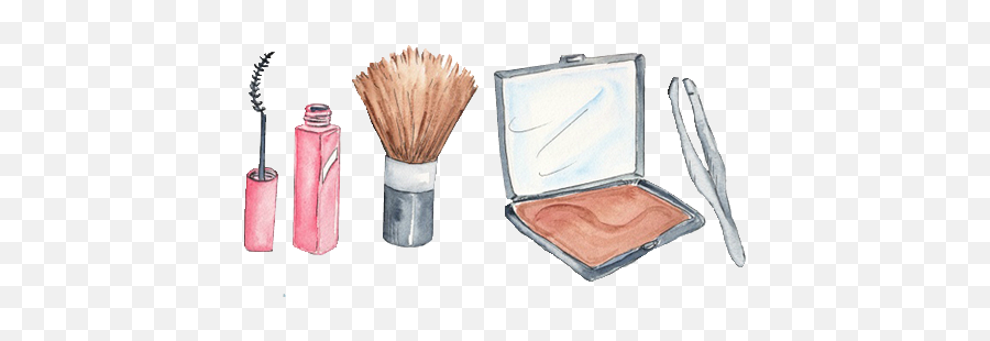 Make Up - Makeup Products Drawing Emoji,Make Up Emoji