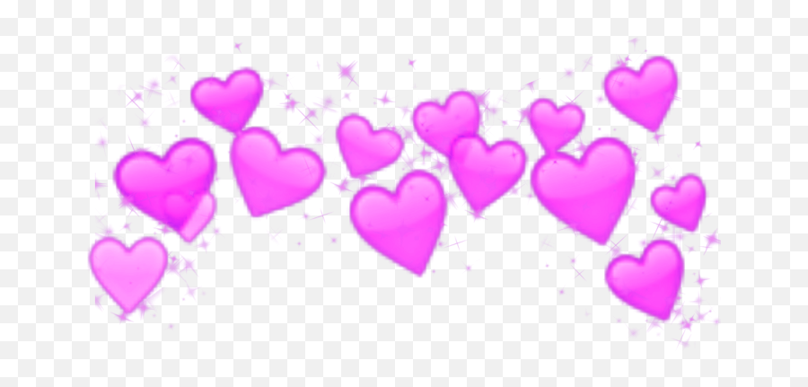 Download Hd Crown Heart Hearts Emoji Emojis Splash - Heart Snapchat Filter Transparent,Heart Emoji Png