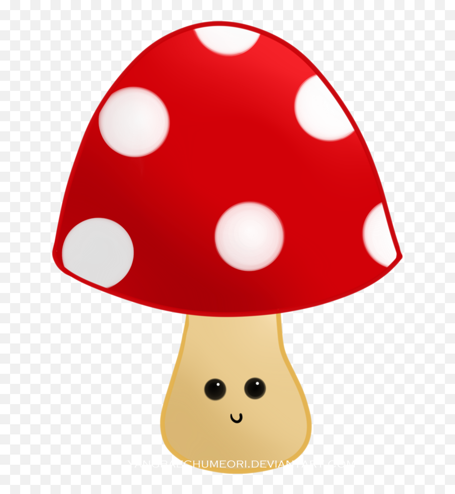 Mushroom Clipart Polka Dot Mushroom - Cartoon Mushroom With Face Emoji,Emoji Mushroom