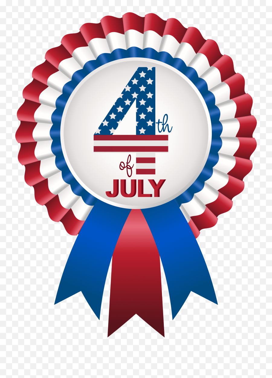 4th Of July Rosette Png Clip Art Image - Merry Christmas And Happy New Year Printable Emoji,4th Of July Emoji Art