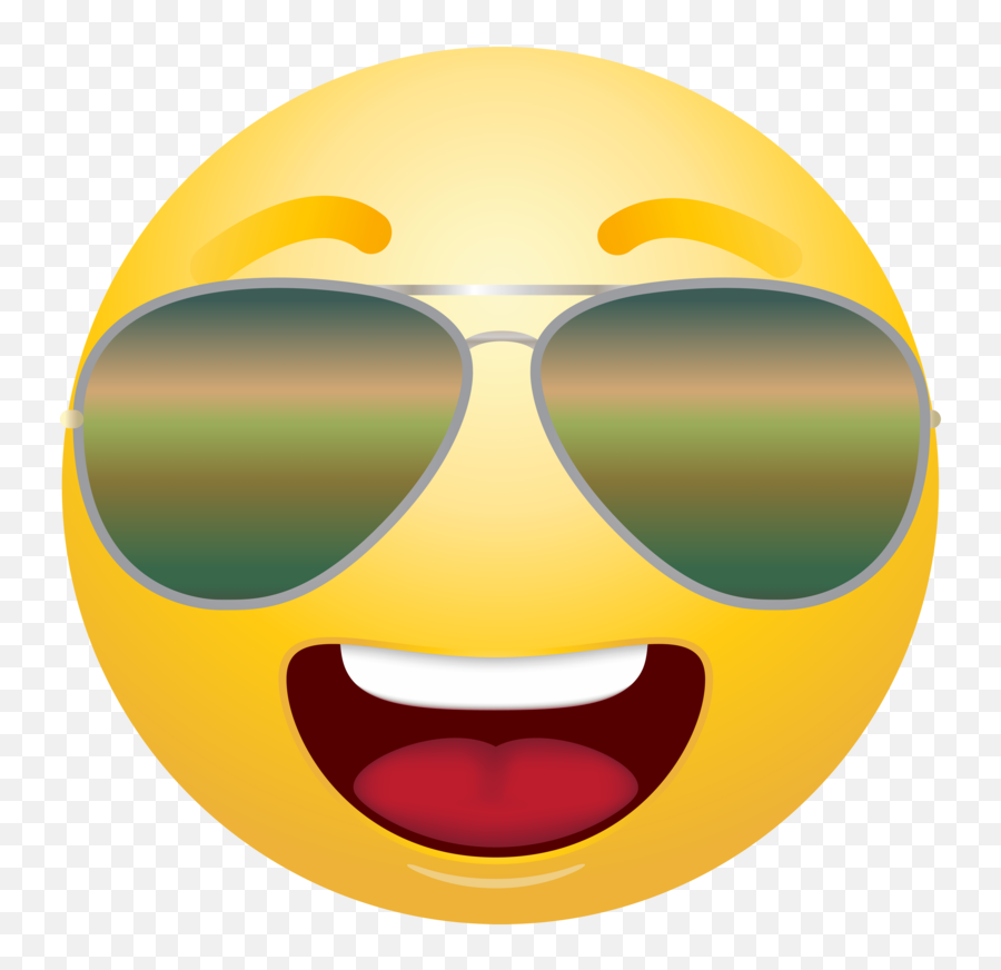 Png Emoticon - Emojis With Transparent Background,Emoji Faces Sunglasses