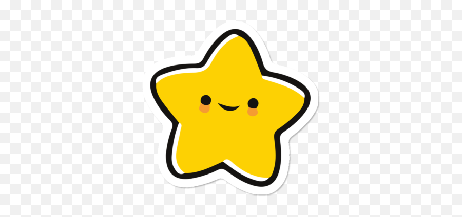 Starr Emoji Mug Mug By Starrshine Design By Humans - Cute Kawaii Star Png,B Emoji Png