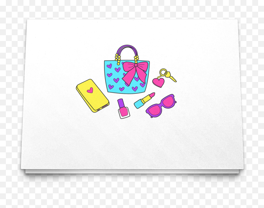 Purse Essentials Note Card - Envelope Emoji,Ferris Wheel Emoji
