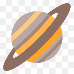 Saturn Clipart Emoji Transparent Free For - Saturnus Planet Vector Png