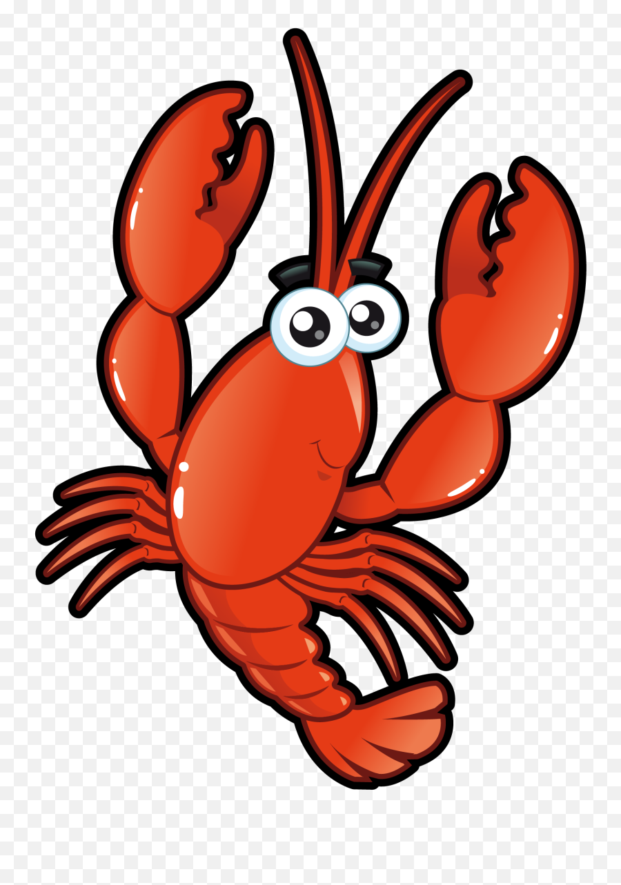 Roll Homarus Cartoon Vector Lobster - Transparent Cartoon Lobster Emoji,Lobster Emoticon