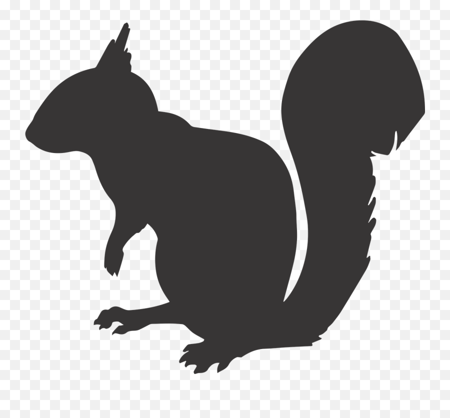 Chipmunk Clipart Small Squirrel - Squirrel Silhouette Free Emoji,Squirrel Emoji