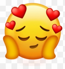 Telegram Sticker 1 from collection Crazy Faces - Emoji Hearts And Sad