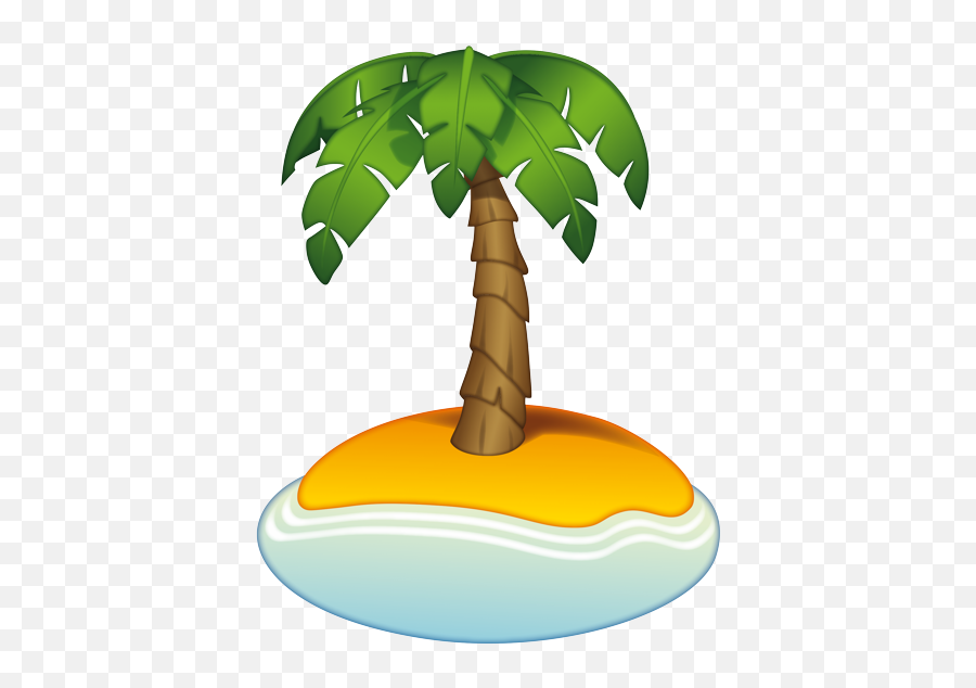 Island Emoji Png - Palm Tree Emoji Png,Island Emoji