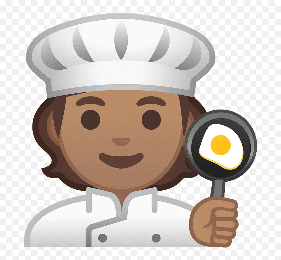 Cook Emoji Clipart - Emoji Woman Chef,Cook Emoji