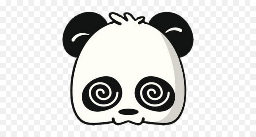 Smiley Émoticône Clipart Cartoon - Black And White Kartun Panda Emoji,Panda Emoticon