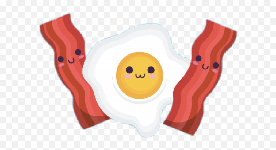 Bacon And Eggs Sticker Challenge On Picsart - Happy Emoji,Bacon Emoticon