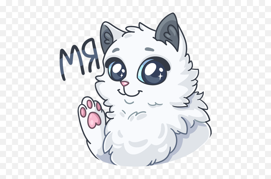 Snowball Cat Stickers Emoji,Snowball Emoji