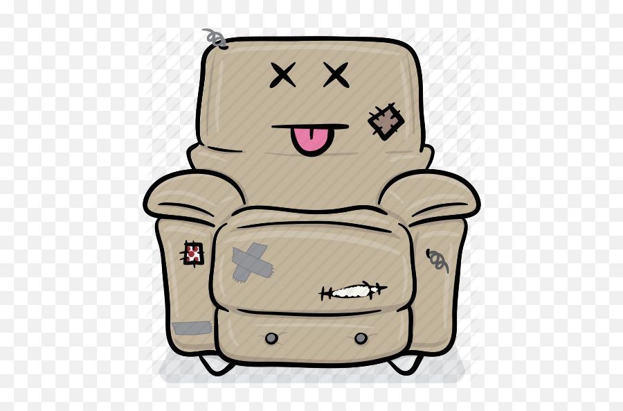 Picture - Chair With A Face Emoji,Emoji Furniture