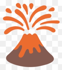 Emoji U1f30b - Transparent Background Volcano Clipart,Fan Emoji