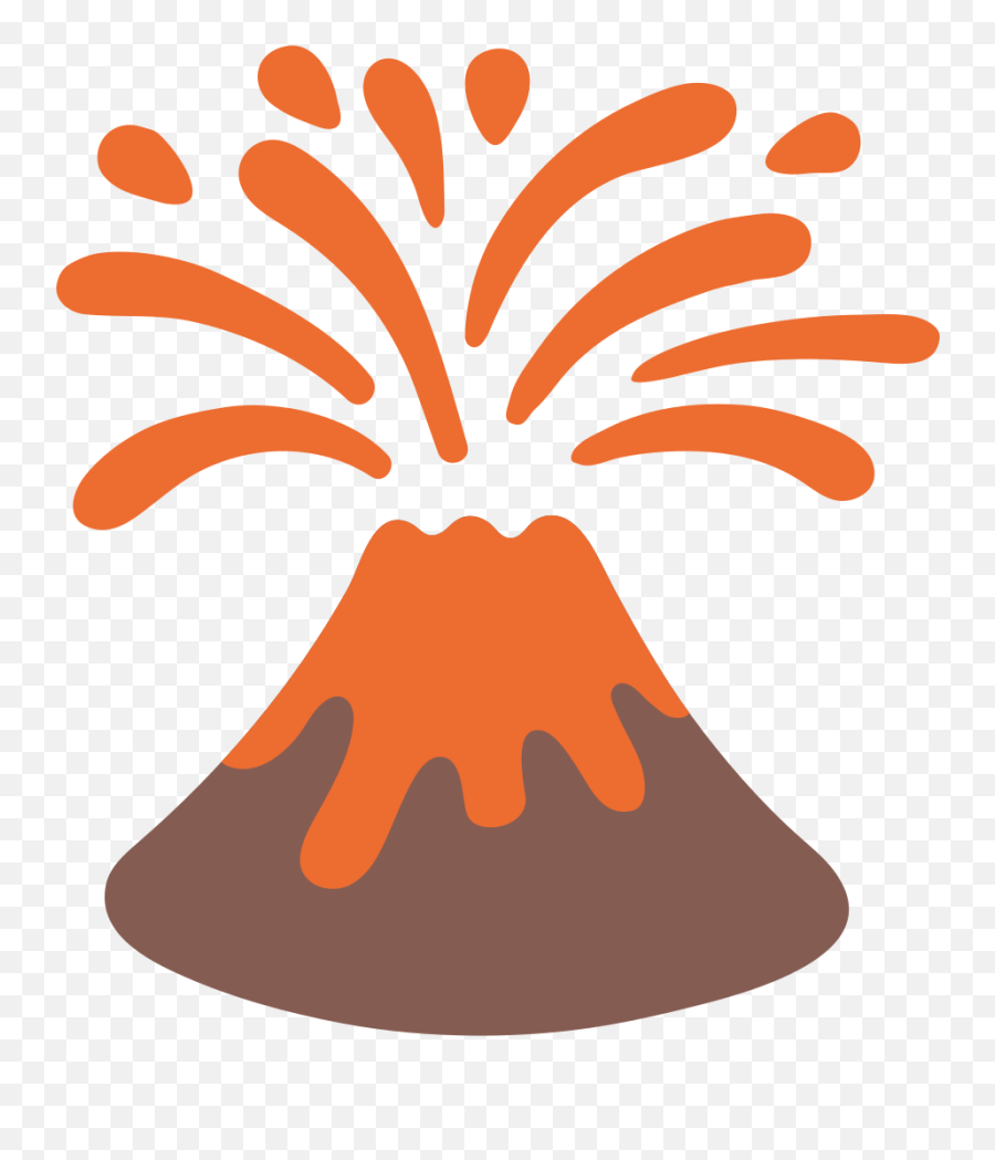 Emoji U1f30b - Transparent Background Volcano Clipart,Fan Emoji