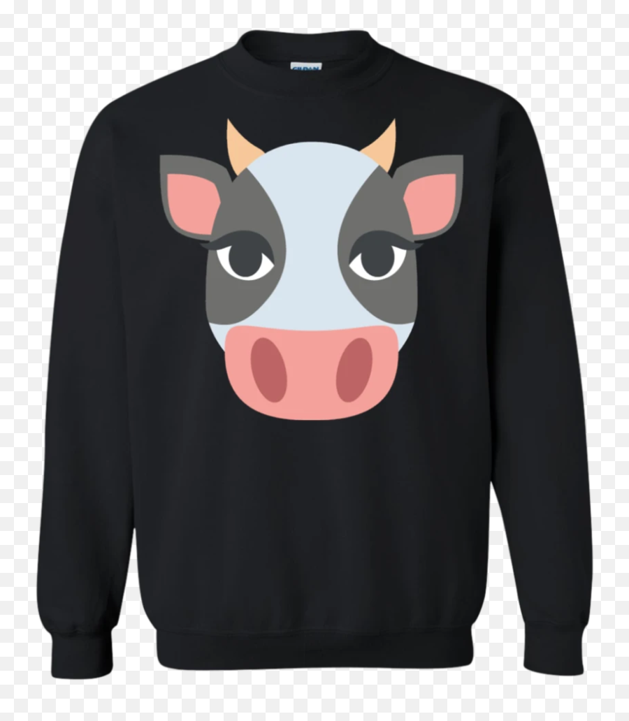 Cow Face Emoji Sweatshirt - Friends Ugly Christmas Sweaters,Emoji Cow