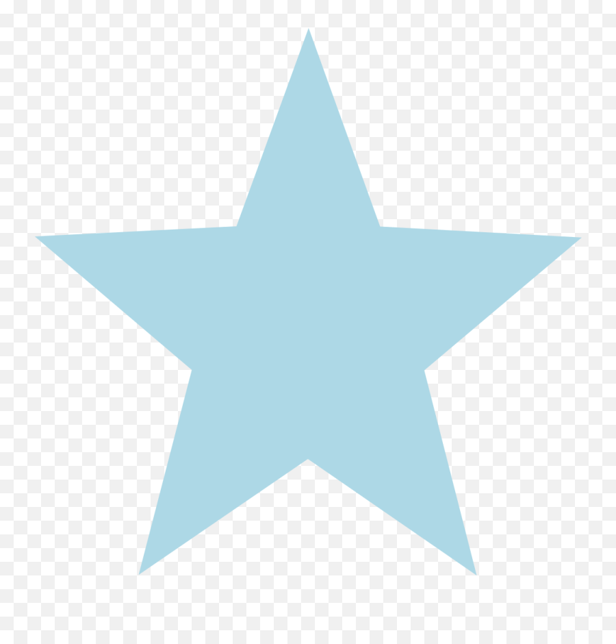 Light Blue Star - Blue Star Transparent Background Emoji,Empty Star Emoji