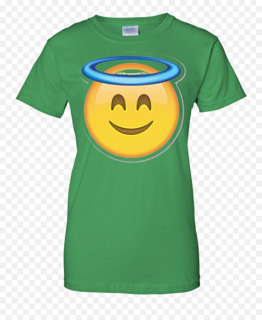 Heaven Angel Ring Smiley Emoji,Emoticon Shirt