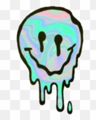 Emoji Caritas Tumblr - Trippy Melting Smiley Face