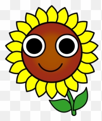 Happy Sunflower Clipart Pictures - Happy Sunflower Drawing Emoji,Dancing Turkey Emoticon