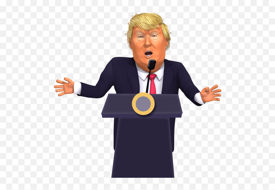 Donald Trump Transparent Png - Donald Trump Caricature Png Emoji,Donald Trump Emoji