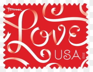 Ribbon Love Stamp stamps Forever Jessica hische - Clip Art Emoji
