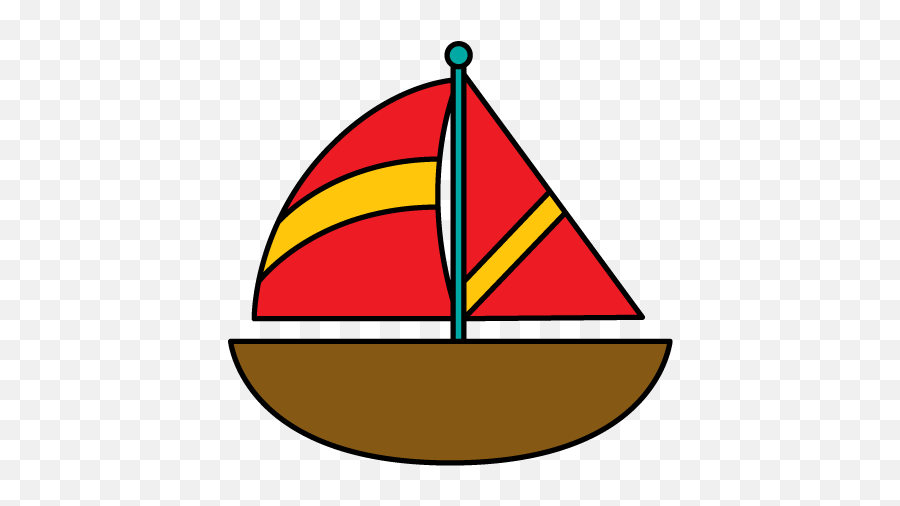 Brown Sailboat Clip Art Brown Sailboat Image - Boat Clip Art Emoji,Sailboat Emoji