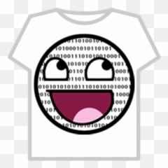 Binary Code Awesome Smiley - Roblox Meme Emoji