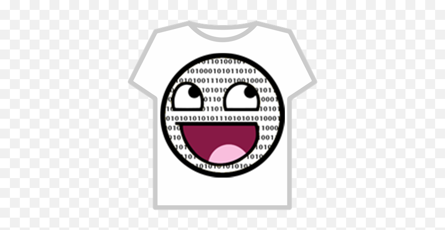 Binary Code Awesome Smiley - Roblox Smiley Meme Emoji,Emoticon Code