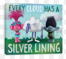 Dream Works Trolls Canvas Wall Art Entertainart - Cartoon Emoji,Troll Doll Emoji
