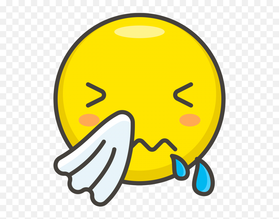 Sneezing Face Emoji - Sneezing Runny Nose Emoji,Cow Emoji Text