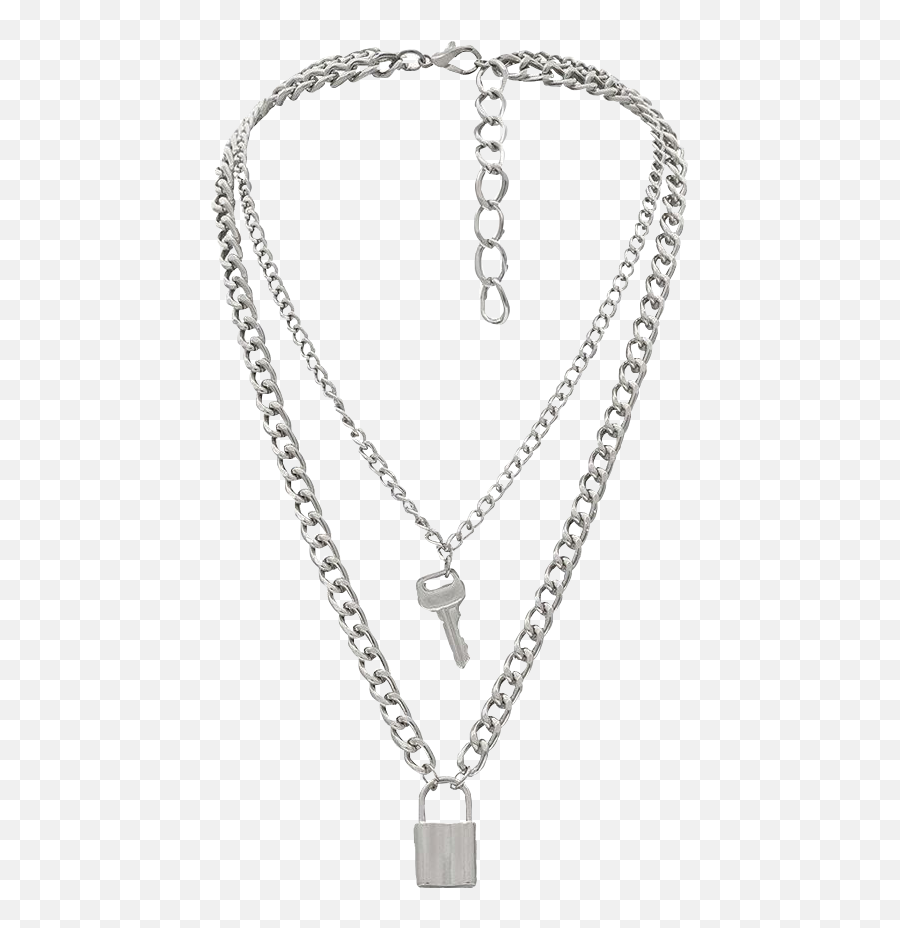 Jewelry - Lock And Key Chain Necklace Emoji,Emoji Jewelry