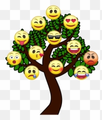 Tree Smiley Tree Of Life Emoticon Cry - Emoticone Arbre Emoji,Ghost Emoji